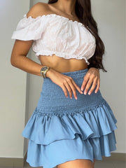 TOP OJALILLO MANGA CORTA