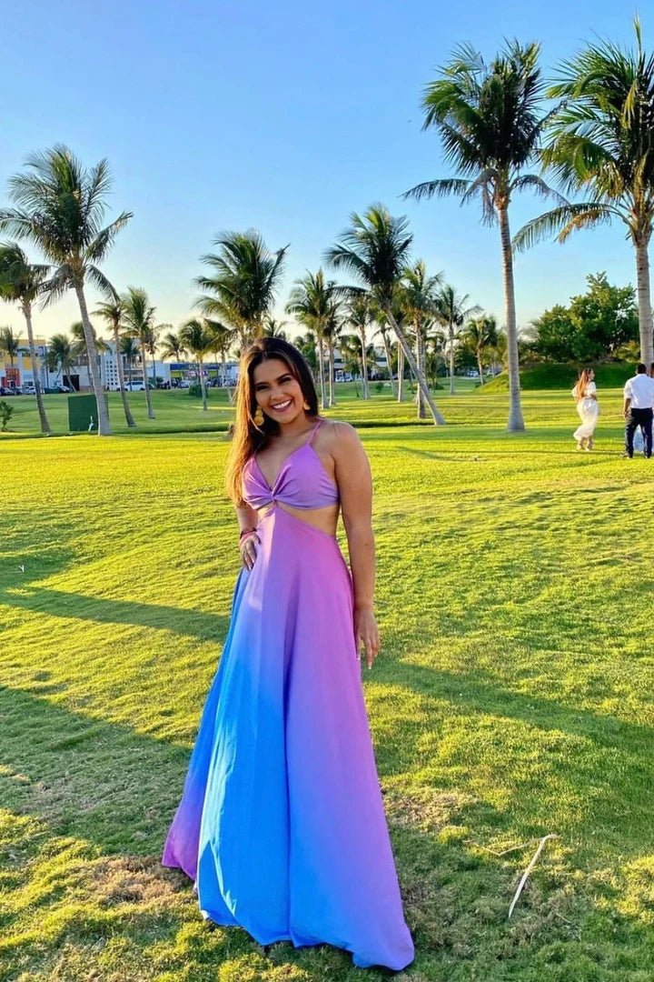 VESTIDO DEGRADADO AZUL