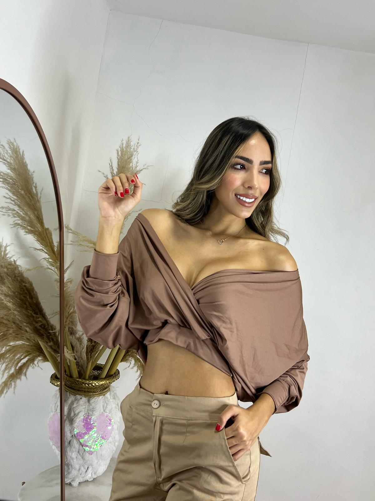 BLUSÓN EMMA UNICOLOR NUDE